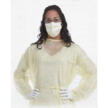 Assure Wear Isolation Gown, with Cuff, Yellow, Size Regular