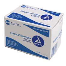 Surgical Sponge Gauze, Sterile, 2s, 8-Ply, 4" x 4"