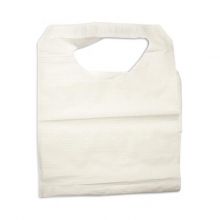 Paper Lap Bib with Ties, Disposable, Adult, 16" x 33"