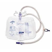 Drainage Bag, 2, 000 mL, Anti-Reflux Device with Slide-Tap