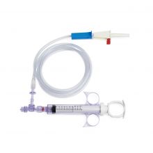 Contrast Management Device Tumescent Syringe Kit with Large-Bore Safety Check Valve, 72"