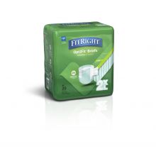 FitRight Extra Cloth-Like Adult Incontinence Briefs, Size 2XL, for Waist Size 60"-70", FITEXTRAXXLZ