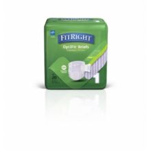 FitRight Extra-Stretch Adult Incontinence Briefs, Size M / Regular, for Waist Size 30"-52"