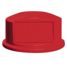 Round BRUTE Dome Top with Push Door, 24.81w x 12.63h, Red