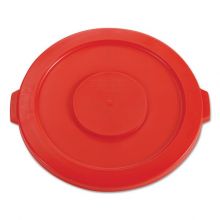Round Flat Top Lid, for 32 gal Round BRUTE Containers, 22.25" dia, Red