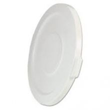 Round Flat Top Lid, for 32 gal Round BRUTE Containers, 22.25" dia, Wht