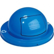 Steel Dome Lid For 36 Gallon Trash Can, Blue