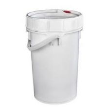 6-1/2 Gal Screw Top Pail and Lid, White