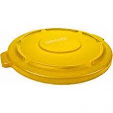 Brute Round Yellow Trash Can