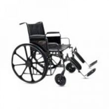 Traveler HD Wheelchair, 22" x 18", Detachable Full Arm, Swing-Away Footrest