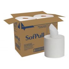 SofPull Centerpull High-Capacity White Paper Towels, 567 Sheets / Roll