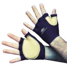 Impact Glove IMPACTO Fingerless Large Black / Tan Hand Specific Pair