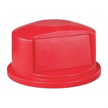 Brute Trash Can Top, Dome, Swing Closure, Red