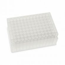 U-Bottom Deep Well Clear Polypropylene Plate with 96 Round Wells, Nonsterile, 1.6 mL