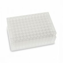 U-Bottom Deep Well Clear Polypropylene Plate with 96 Round Wells, Sterile, 1.6 mL