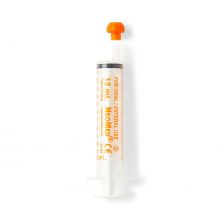 NeoMed Oral / Enteral Syringe with Oral Tip, Non-ENFit, Sterile, Orange, 12 mL