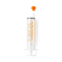 NeoMed Oral / Enteral Syringe with Oral Tip, Non-ENFit, Sterile, Orange, 20 mL