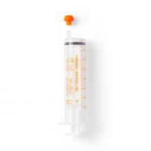 NeoMed Oral / Enteral Syringe with Oral Tip, Non-ENFit, Sterile, Orange, 35 mL