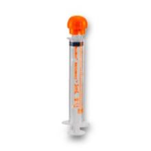 NeoConnect Enteral Syringe with ENFit Connector, Sterile, Orange, 3 mL