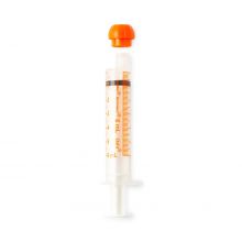 NeoConnect Enteral Syringe with ENFit Connector, Sterile, Orange, 6 mL