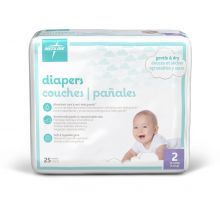 Disposable Baby Diapers, Size 2, 12-18 lb.