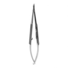 4-3/4" (12.1 cm) Straight Delicate Micro Needle Holder with Round Handle