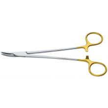 Heaney Micro Needle Holder, Curved, Tungsten Carbide Inserts, 12"