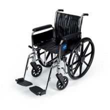 Excel Wheelchair, Removable Full-Length Arms, Swing-Away Footrests, 20"