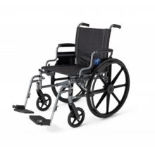 K4 Basic Lightweight Wheelchair with Swing-Back Desk-Length Arms and Swing-Away Footrests, 300 lb. Weight Capacity, 16" Width and 18" Depth