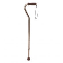 Aluminum Fashion Cane with Offset Handle, Bronze, MDS86420BRZW