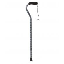 Aluminum Fashion Cane with Offset Handle, Houndstooth Print