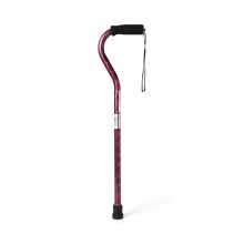 Aluminum Fashion Cane with Offset Handle, Purple Designs, MDS86420PURPH