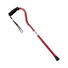 Aluminum Fashion Cane with Offset Handle, Red