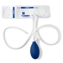 Disposable Soft Cloth Double-Tube Blood Pressure Cuff with Bulb and Valve, Slip Luer, Infant