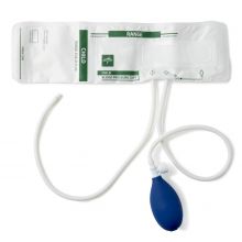 Disposable Soft Cloth Double-Tube Blood Pressure Cuff with Bulb and Valve, Slip Luer, Child