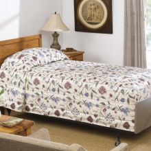 Cozy Non-Reversible Twin-Sized Quilt, Home Terrace, 71" x 102"