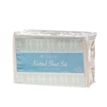 Soft-Fit Knit Sheet Set in White
