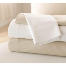 T310 Percale Pillowcase, Reverse Sateen, White, 42" x 36"