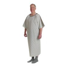 Patient IV Gown with Overlap Closure, Teal, One Size Fits Most