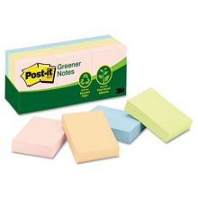 Post-it Helsinki Colored Recycled 1.5" x 2" 100-Sheet Adhesive Notes