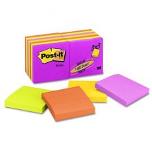 Post-it Cape Town Colored 3" x 3" 100-Sheet Adhesive Notes
