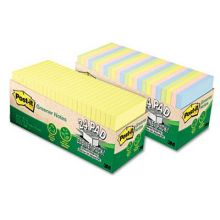 Post-it Helsinki Colored 3" x 3" 75-Sheet Adhesive Notes Cabinet Pack