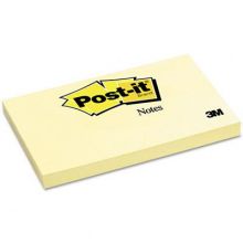 Post-it Canary Yellow 3" x 5" 100-Sheet Adhesive Notes