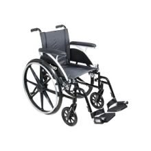 Viper Wheelchair with Flip-Back Removable Arms, Swing-Away Footrests, 12" Seat