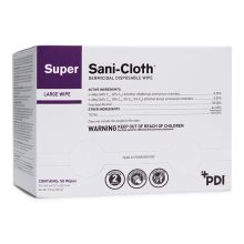 Super Sani-Cloth Germicidal Disposable Wipes, 5" x 8"