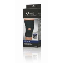 CURAD Neoprene J-Buttress Knee Support, Right, Retail Packaging, Size M, 16" - 17"