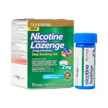 GoodSense Nicotine Lozenge, Mint, 2 mg, 72 Lozenges / Box