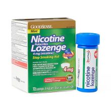 GoodSense Nicotine Lozenge, Mint, 4 mg, 72 Lozenges / Box