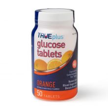 Glucose Tablet, Chewable, Orange, 4 g., 50/Bottle