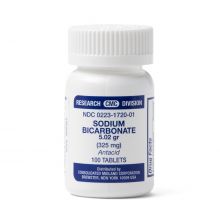 Sodium Bicarbonate, 5 g (325 mg) Tablet, 100/Bottle